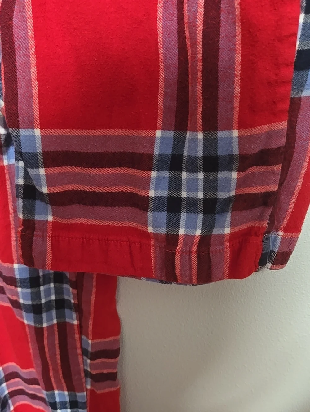 Aerie Red Plaid Flannel Pajama Pants Comfy Lounge Sleepwear Drawstring Size M
